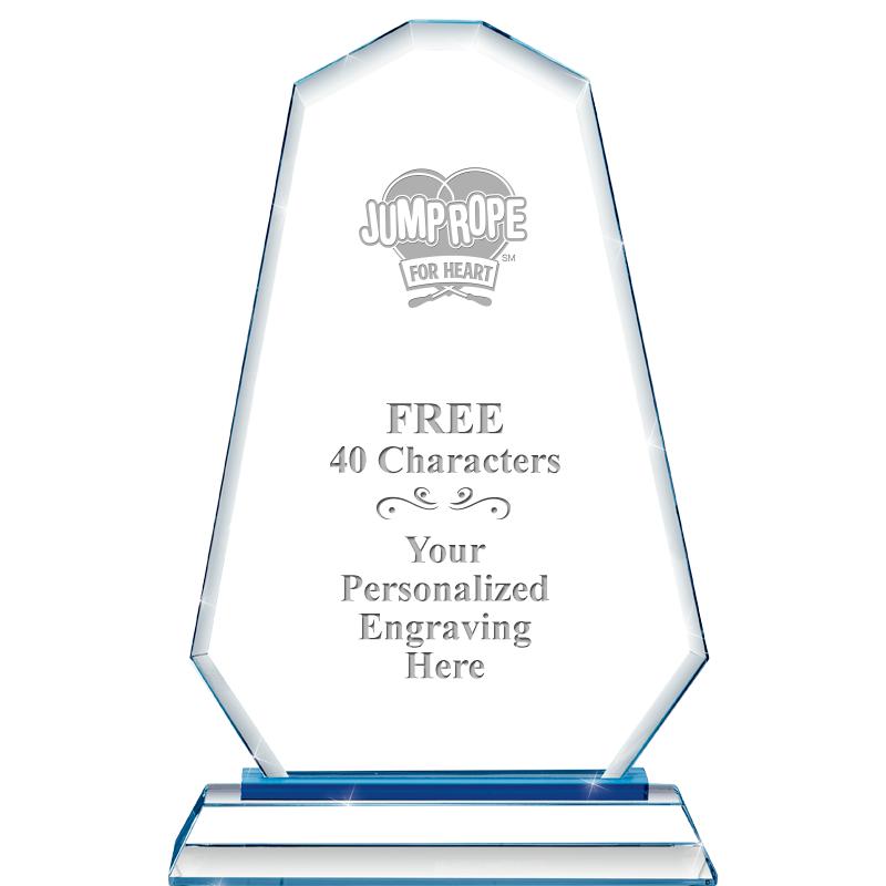 8"BLUE EMPHASIS SUMMIT CRYSTAL