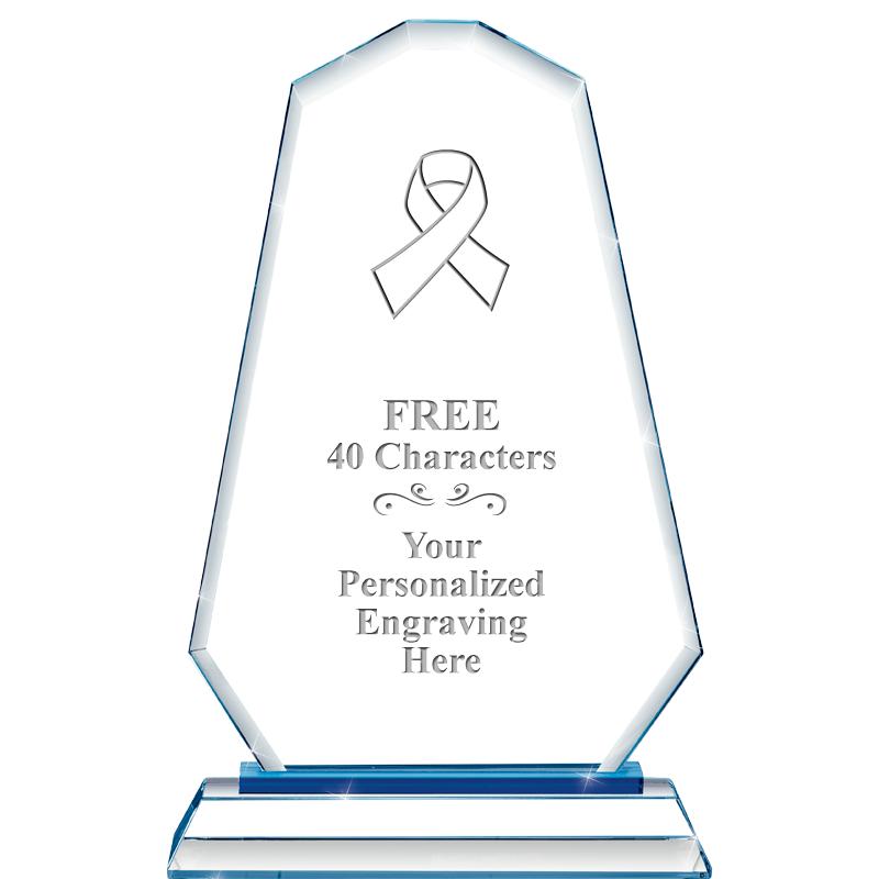 8"BLUE EMPHASIS SUMMIT CRYSTAL