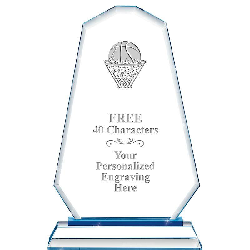 8"BLUE EMPHASIS SUMMIT CRYSTAL