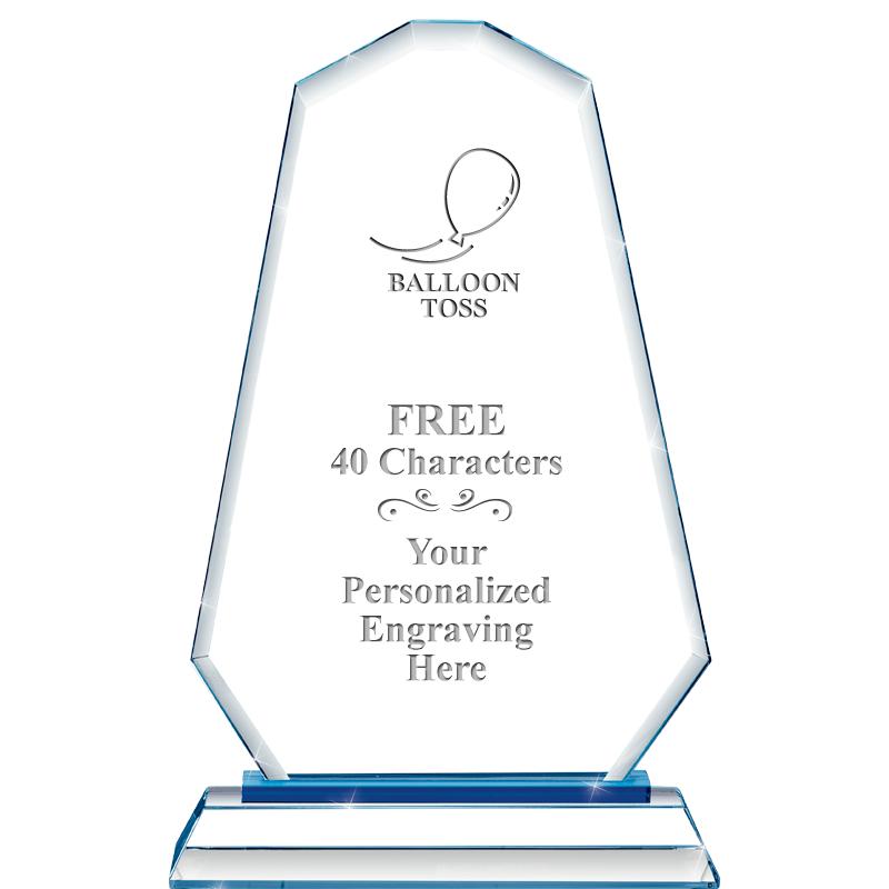 8"BLUE EMPHASIS SUMMIT CRYSTAL