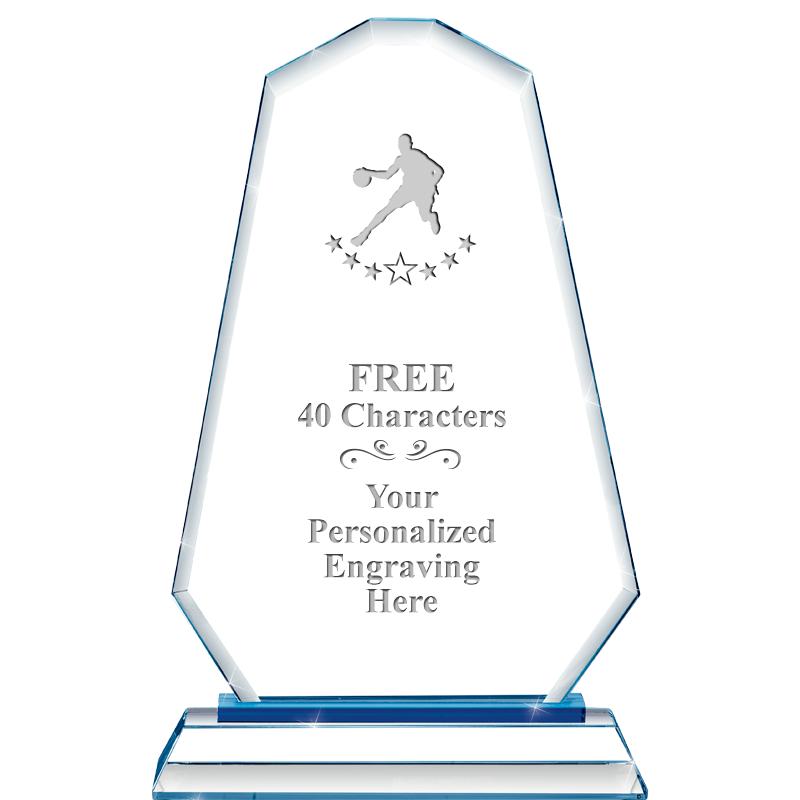 8"BLUE EMPHASIS SUMMIT CRYSTAL