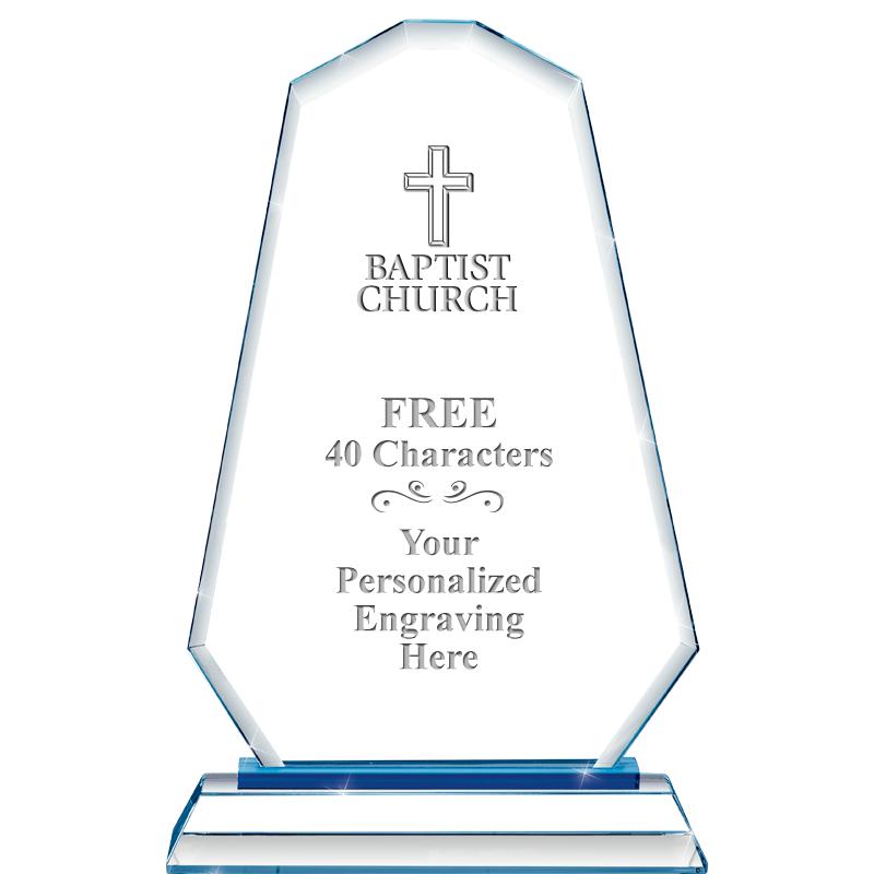 8"BLUE EMPHASIS SUMMIT CRYSTAL