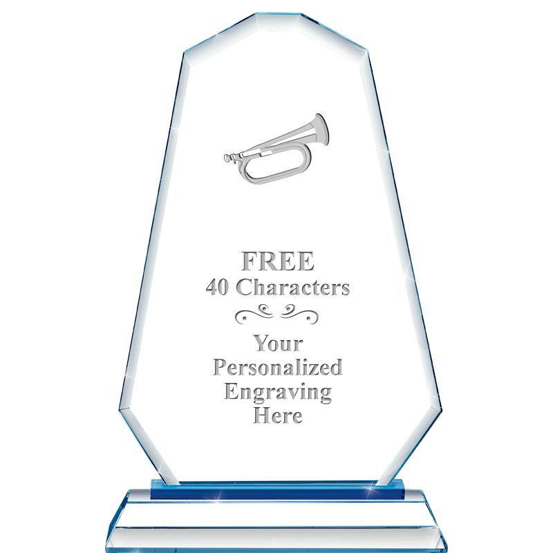 8"BLUE EMPHASIS SUMMIT CRYSTAL