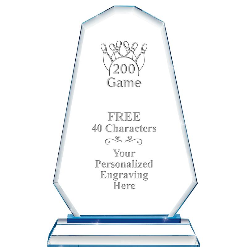 8"BLUE EMPHASIS SUMMIT CRYSTAL