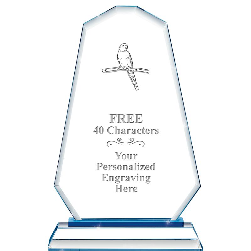 8"BLUE EMPHASIS SUMMIT CRYSTAL