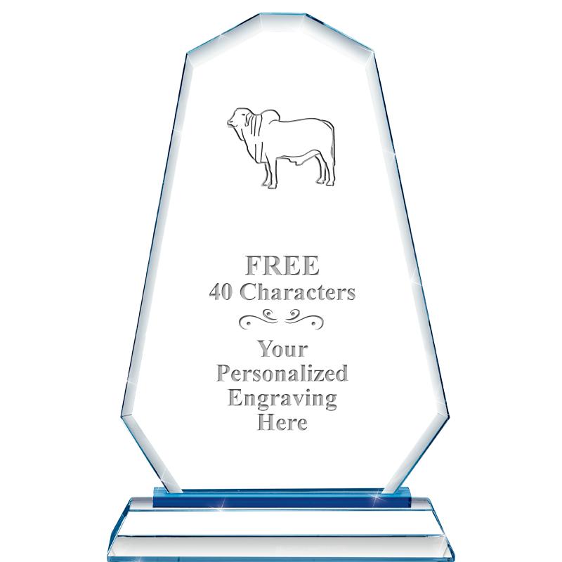 8"BLUE EMPHASIS SUMMIT CRYSTAL