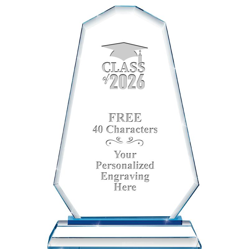 8"BLUE EMPHASIS SUMMIT CRYSTAL