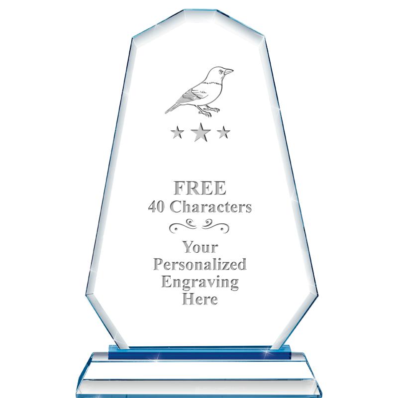 8"BLUE EMPHASIS SUMMIT CRYSTAL