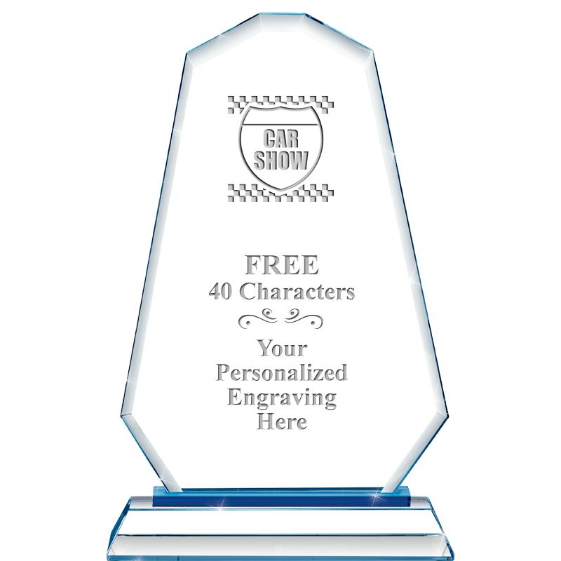 8"BLUE EMPHASIS SUMMIT CRYSTAL