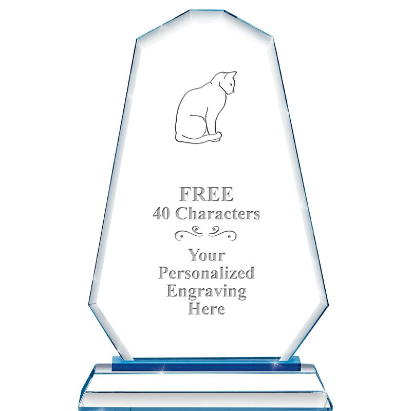 8"BLUE EMPHASIS SUMMIT CRYSTAL