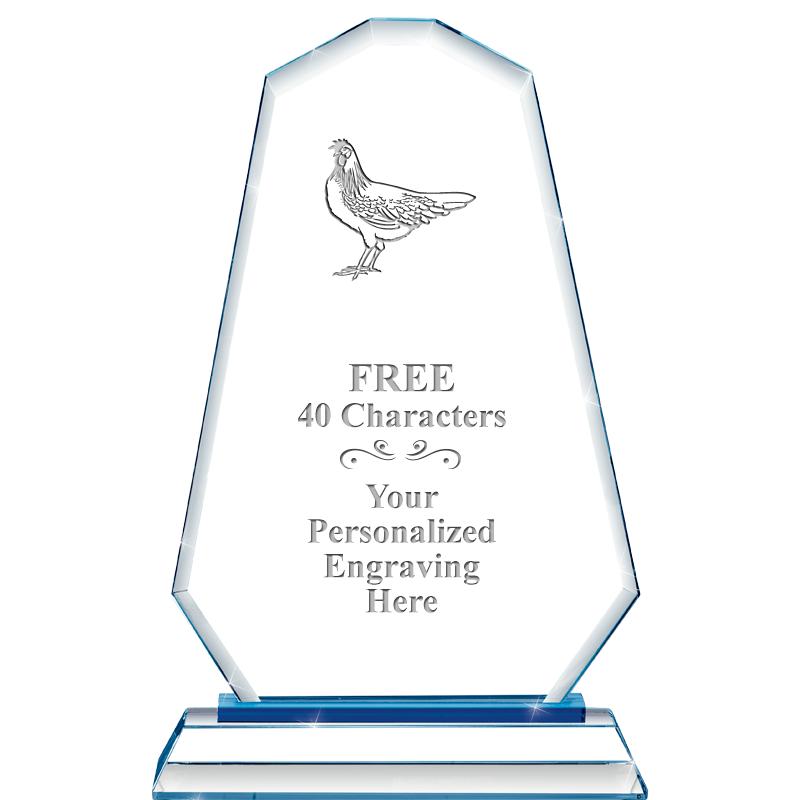 8"BLUE EMPHASIS SUMMIT CRYSTAL