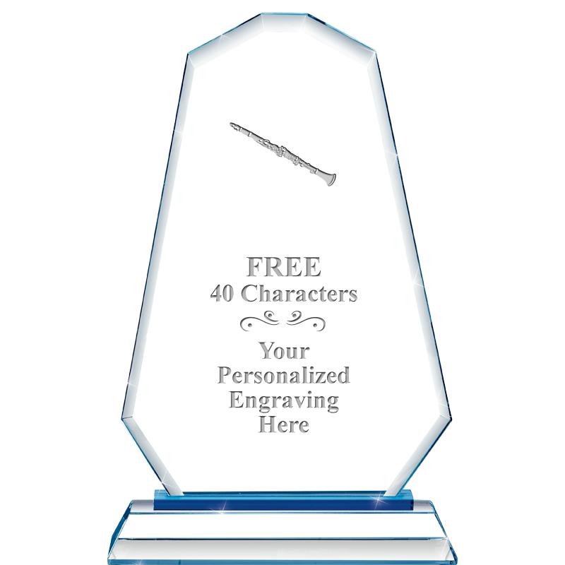 8"BLUE EMPHASIS SUMMIT CRYSTAL