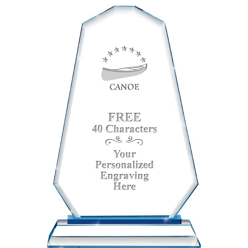 8"BLUE EMPHASIS SUMMIT CRYSTAL