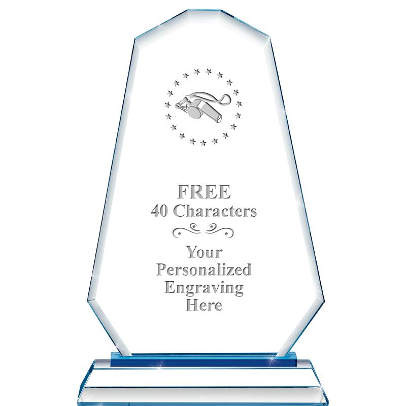 8"BLUE EMPHASIS SUMMIT CRYSTAL