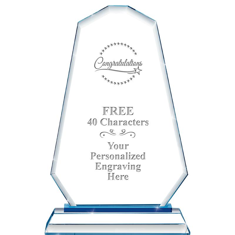 8"BLUE EMPHASIS SUMMIT CRYSTAL