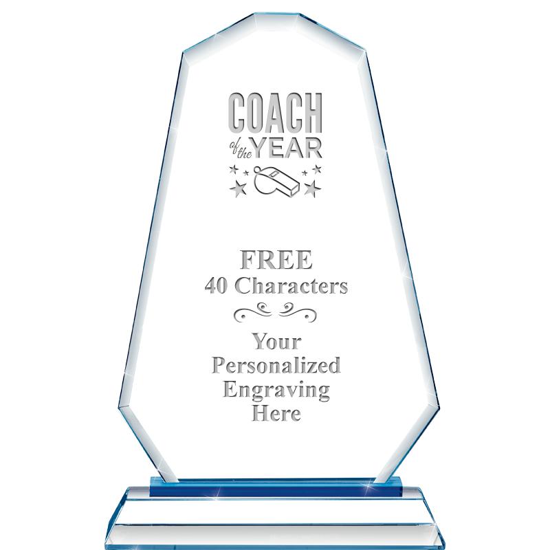 8"BLUE EMPHASIS SUMMIT CRYSTAL