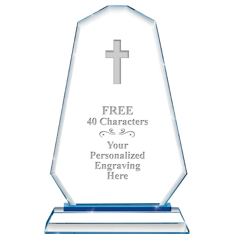 8"BLUE EMPHASIS SUMMIT CRYSTAL