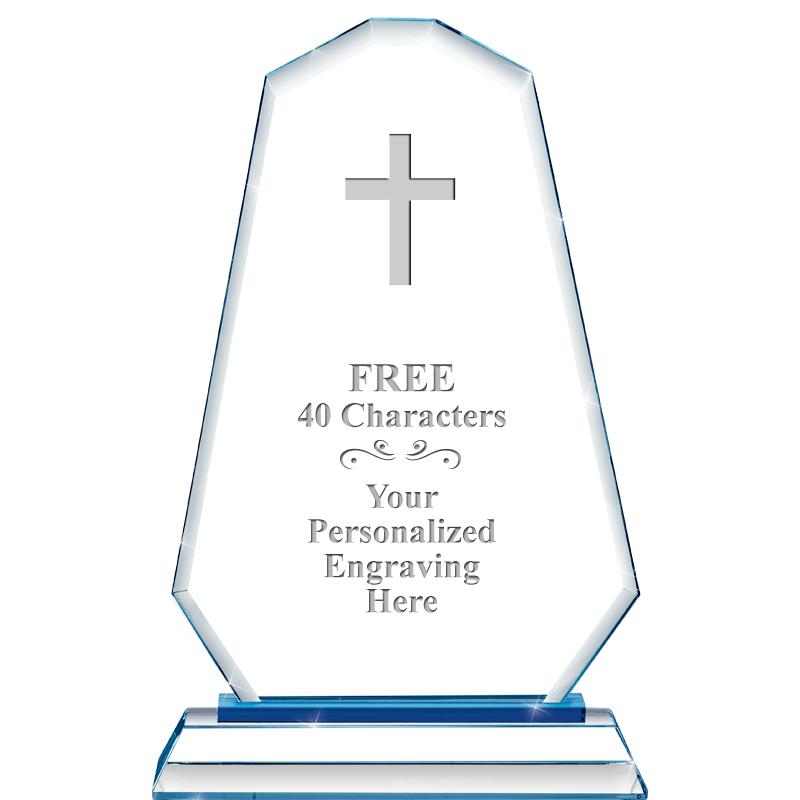 8"BLUE EMPHASIS SUMMIT CRYSTAL