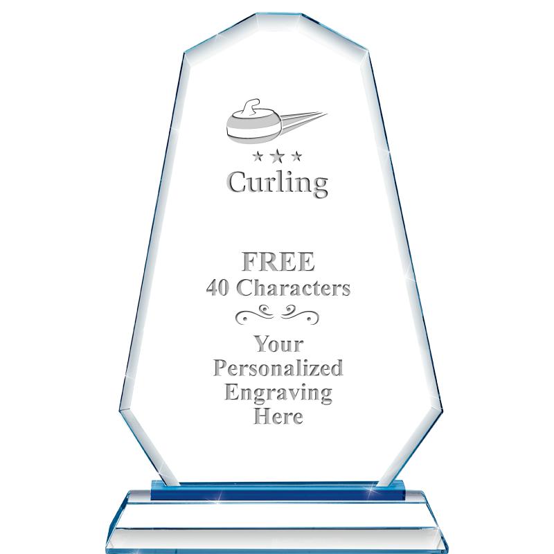 8"BLUE EMPHASIS SUMMIT CRYSTAL