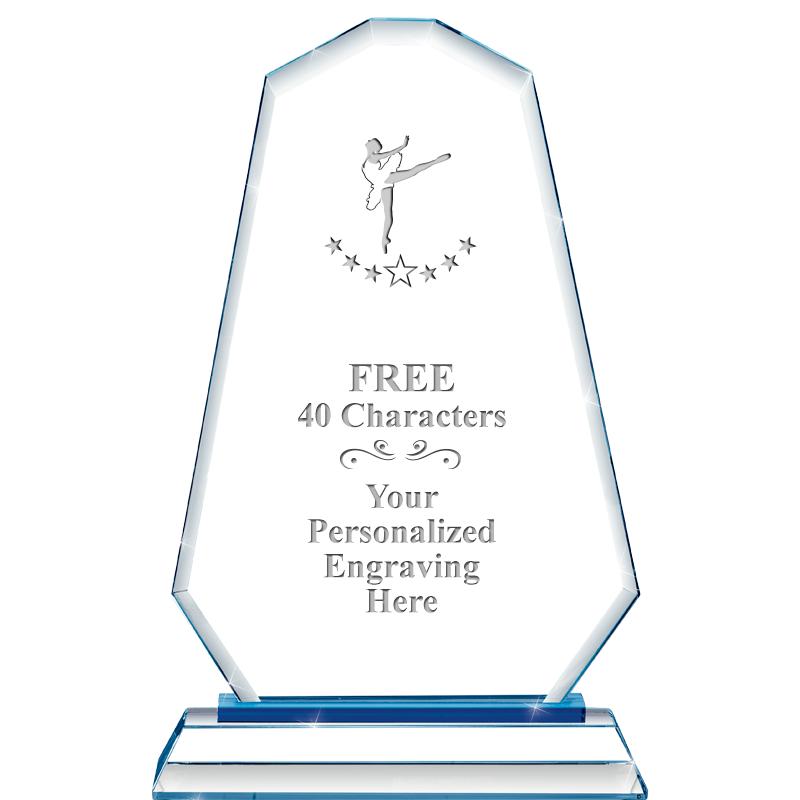 8"BLUE EMPHASIS SUMMIT CRYSTAL