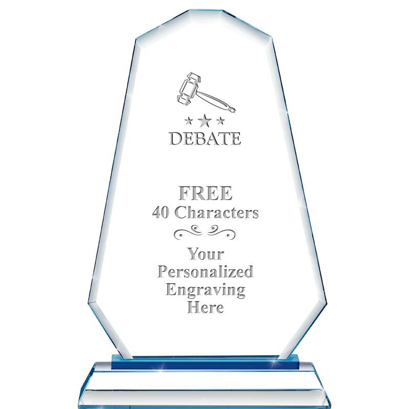 8"BLUE EMPHASIS SUMMIT CRYSTAL