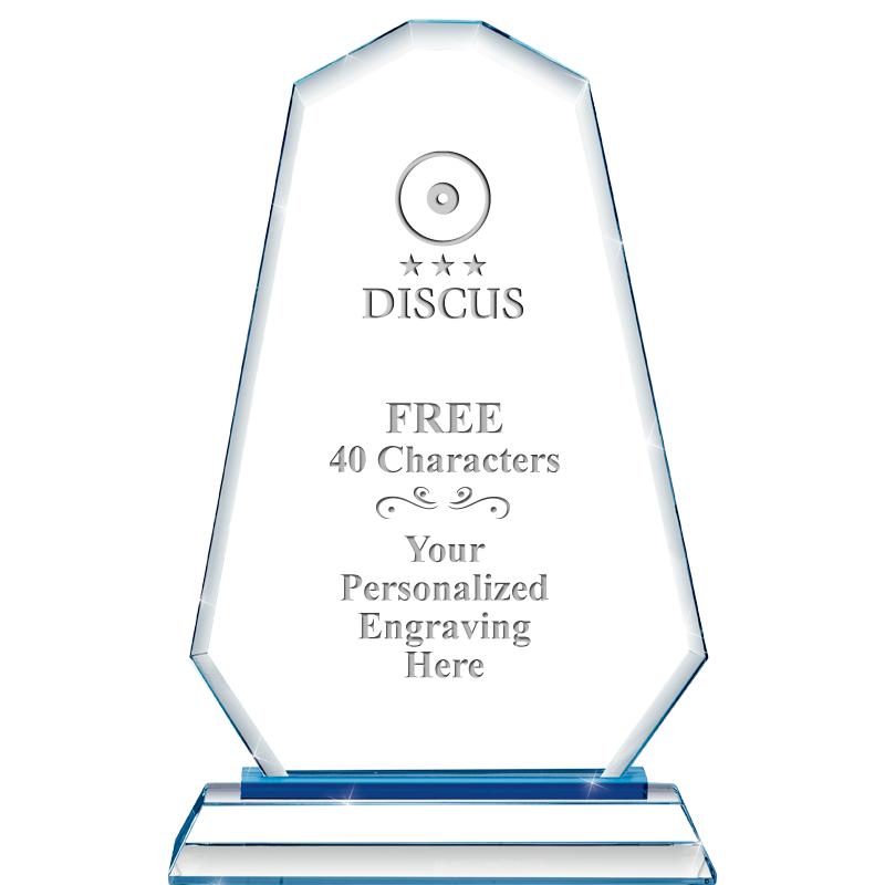 8"BLUE EMPHASIS SUMMIT CRYSTAL