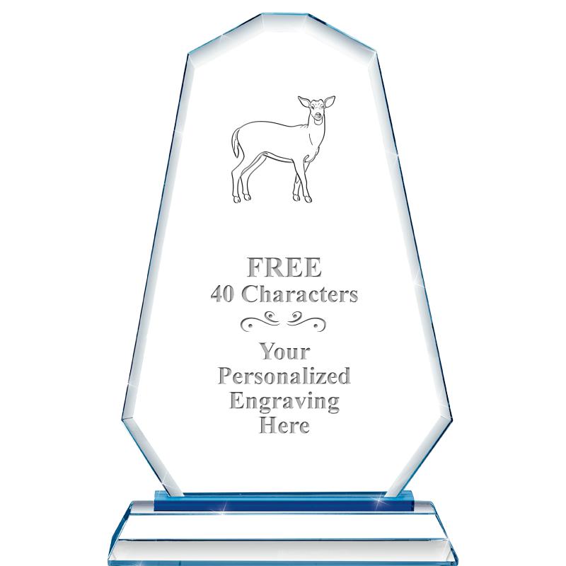 8"BLUE EMPHASIS SUMMIT CRYSTAL