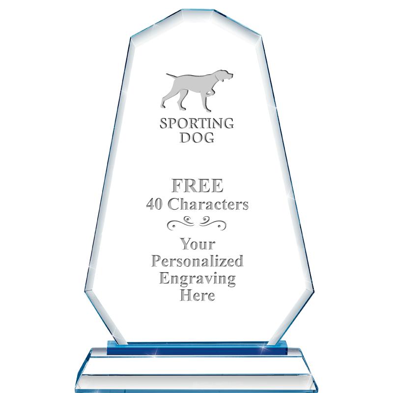 8"BLUE EMPHASIS SUMMIT CRYSTAL