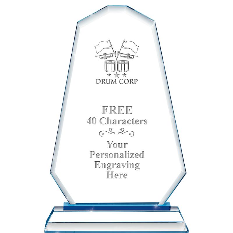 8"BLUE EMPHASIS SUMMIT CRYSTAL