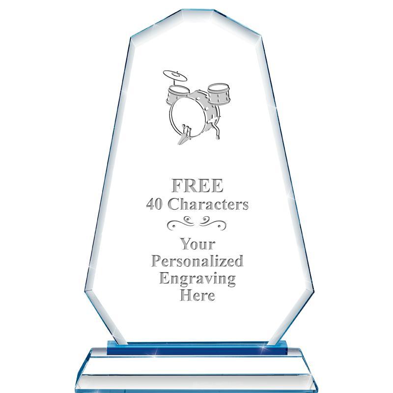 8"BLUE EMPHASIS SUMMIT CRYSTAL