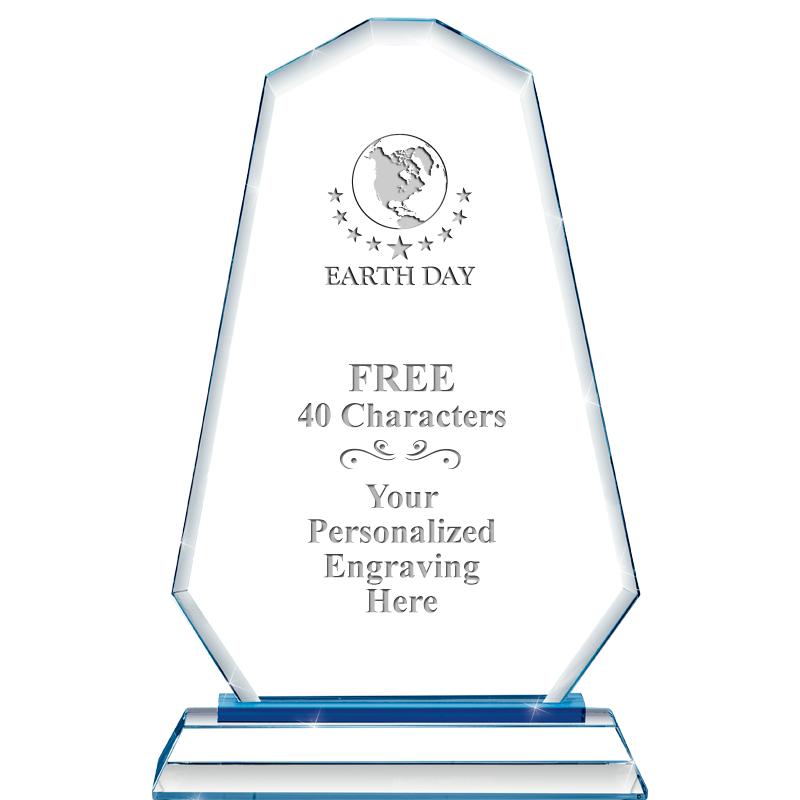 8"BLUE EMPHASIS SUMMIT CRYSTAL