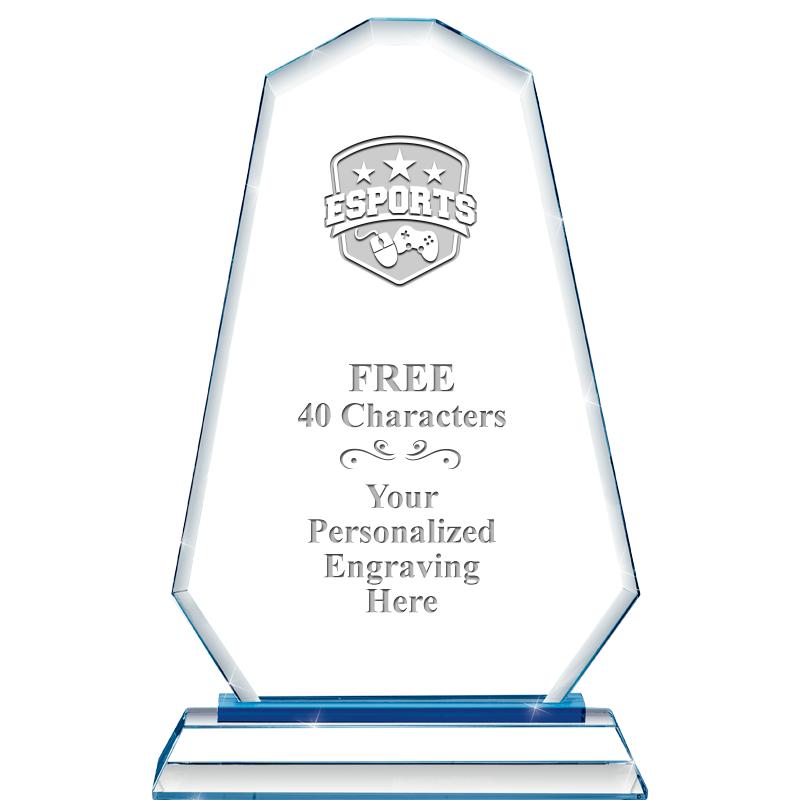 8"BLUE EMPHASIS SUMMIT CRYSTAL