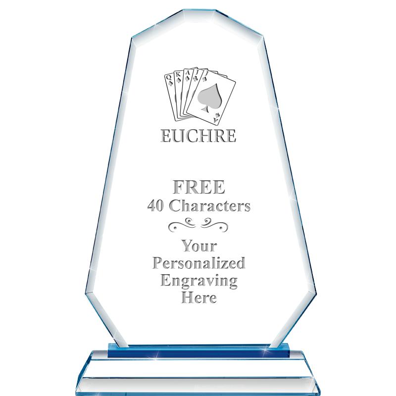 8"BLUE EMPHASIS SUMMIT CRYSTAL