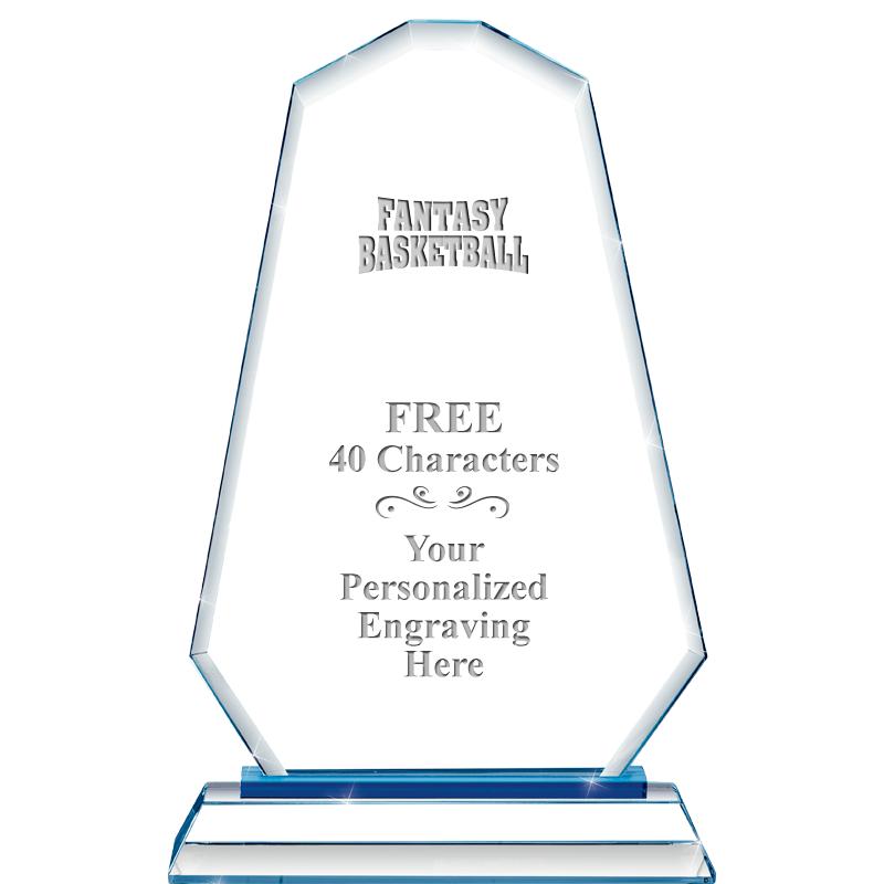 8"BLUE EMPHASIS SUMMIT CRYSTAL