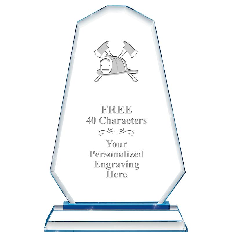 8"BLUE EMPHASIS SUMMIT CRYSTAL