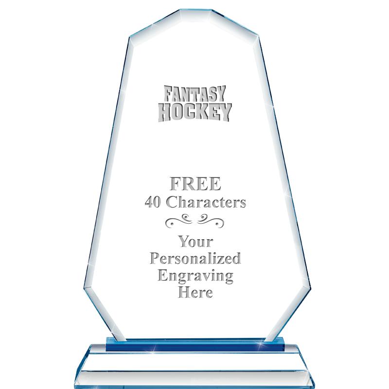 8"BLUE EMPHASIS SUMMIT CRYSTAL