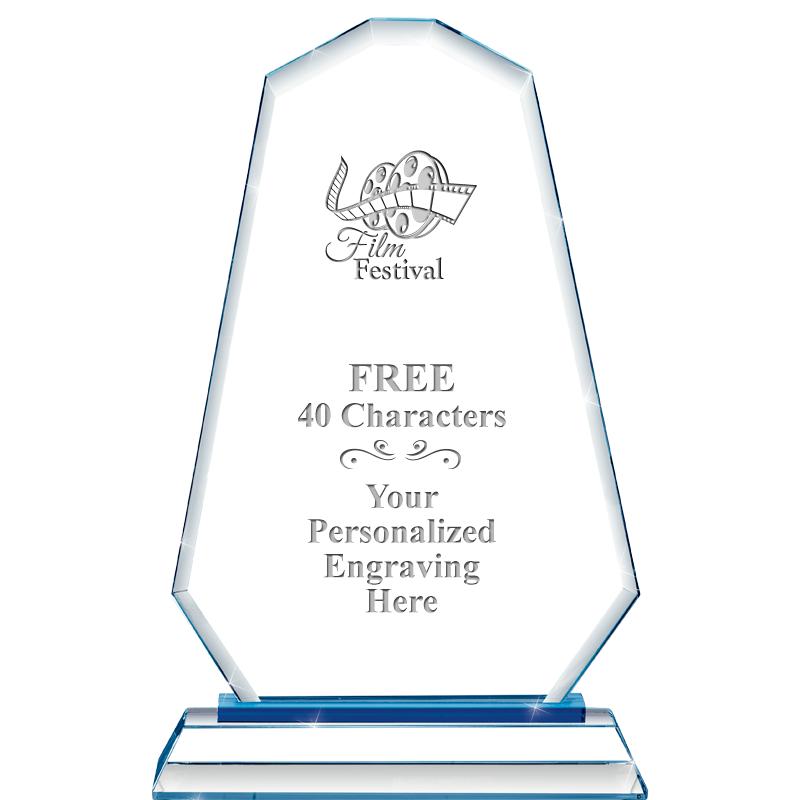 8"BLUE EMPHASIS SUMMIT CRYSTAL