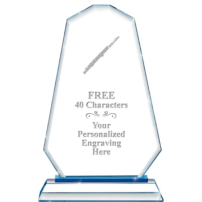 8"BLUE EMPHASIS SUMMIT CRYSTAL