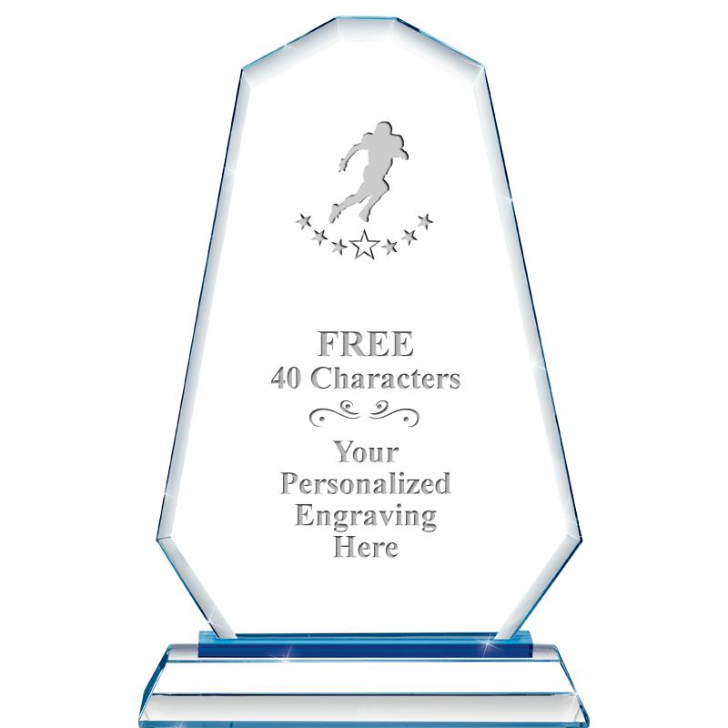 8"BLUE EMPHASIS SUMMIT CRYSTAL