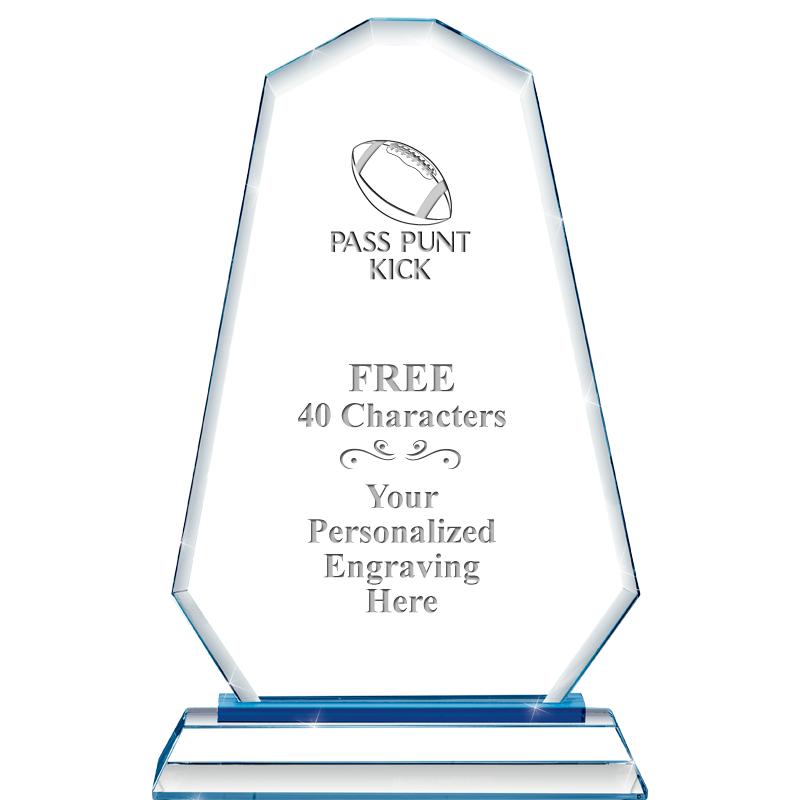 8"BLUE EMPHASIS SUMMIT CRYSTAL