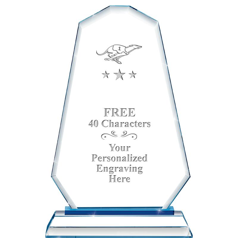 8"BLUE EMPHASIS SUMMIT CRYSTAL