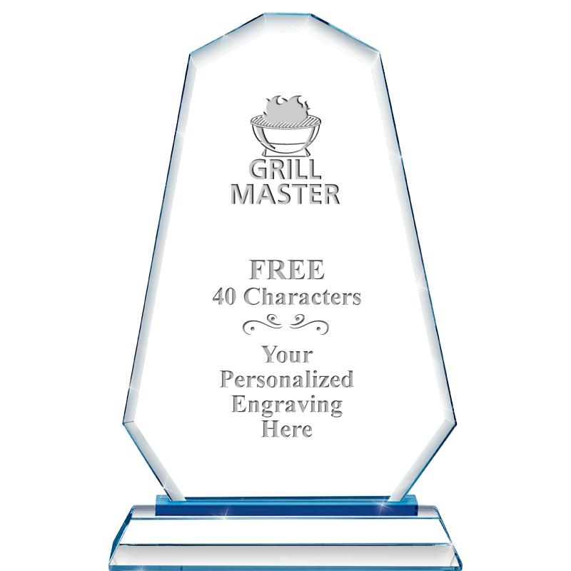 8"BLUE EMPHASIS SUMMIT CRYSTAL