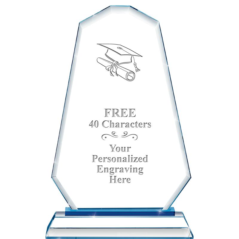 8"BLUE EMPHASIS SUMMIT CRYSTAL