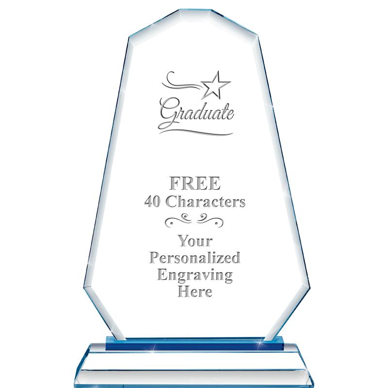 8"BLUE EMPHASIS SUMMIT CRYSTAL