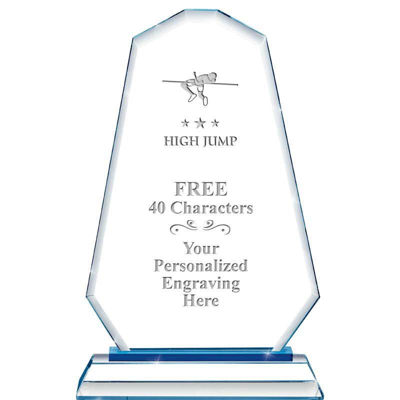 8"BLUE EMPHASIS SUMMIT CRYSTAL