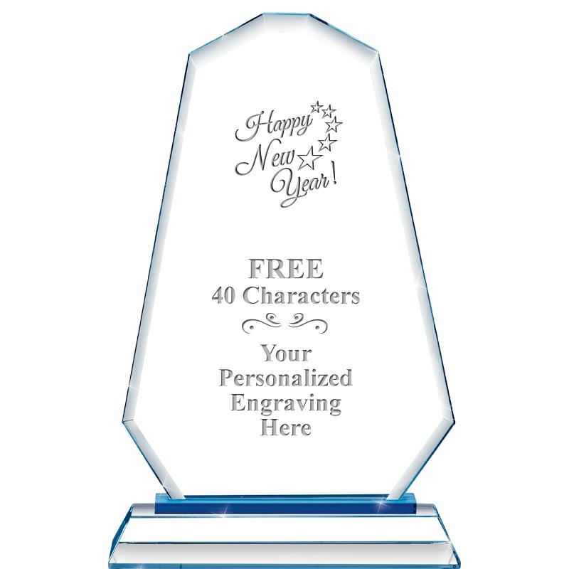 8"BLUE EMPHASIS SUMMIT CRYSTAL