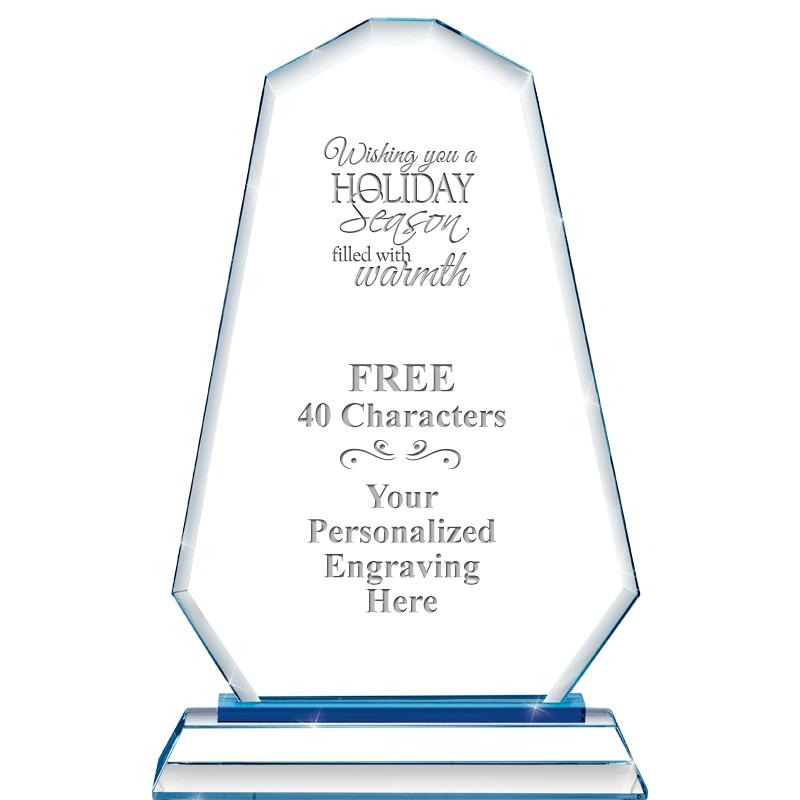 8"BLUE EMPHASIS SUMMIT CRYSTAL