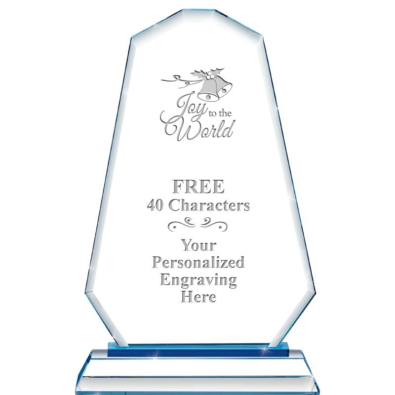 8"BLUE EMPHASIS SUMMIT CRYSTAL