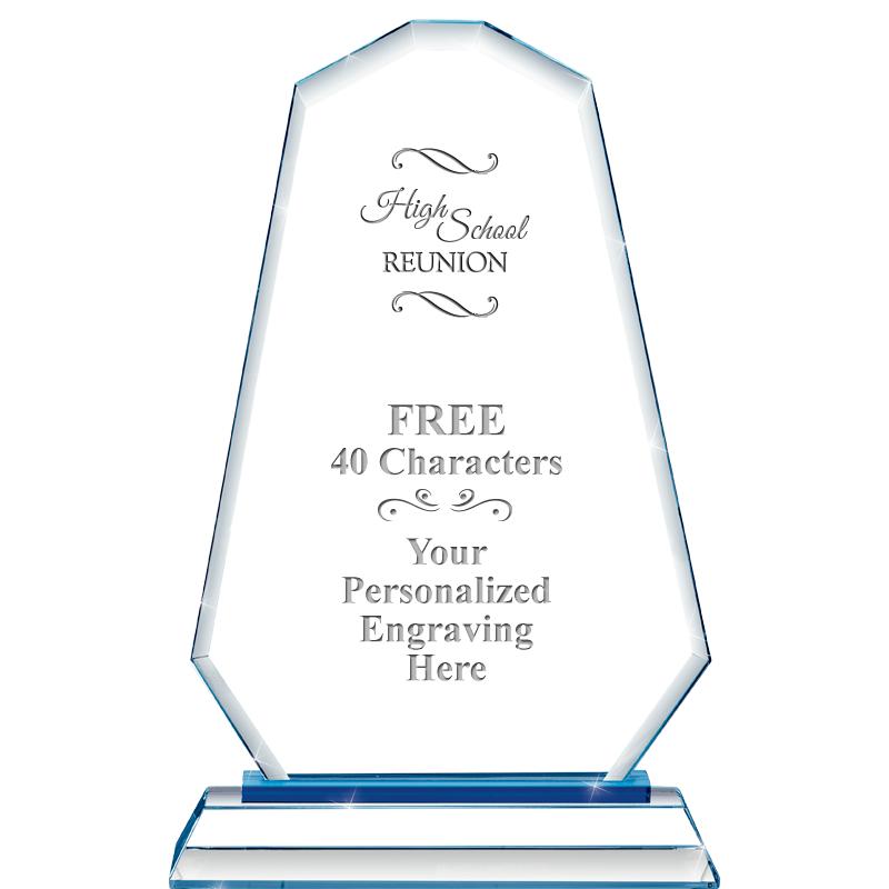 8"BLUE EMPHASIS SUMMIT CRYSTAL