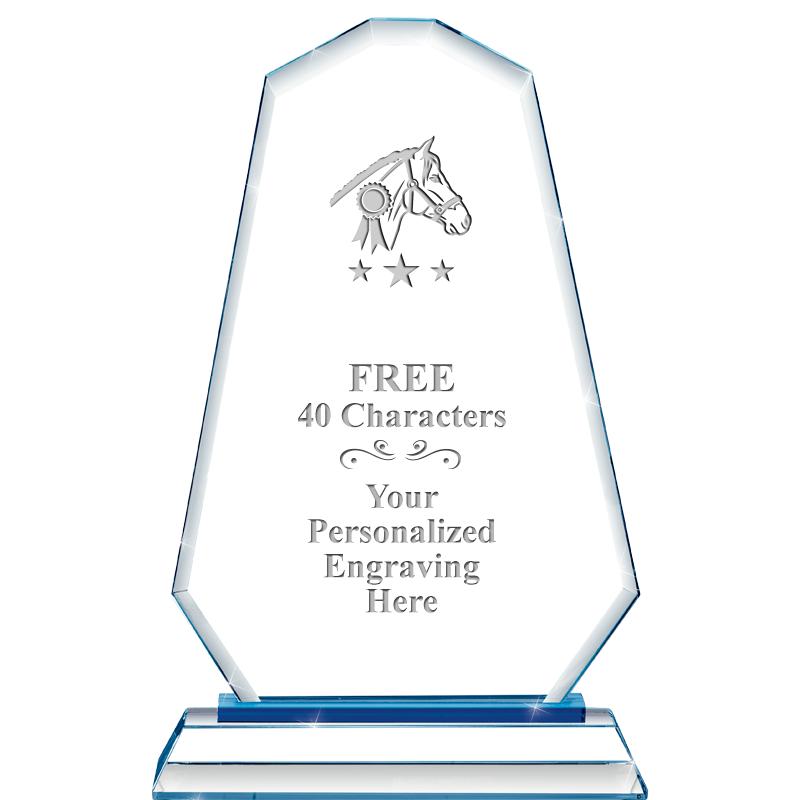 8"BLUE EMPHASIS SUMMIT CRYSTAL